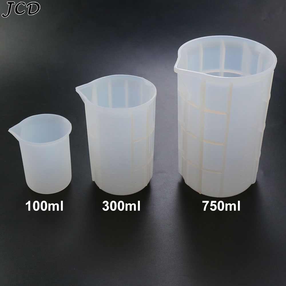 Candle Making Supplies - JCD 100ML/300ML/750ML silikon ölçüm kabı ölçekli