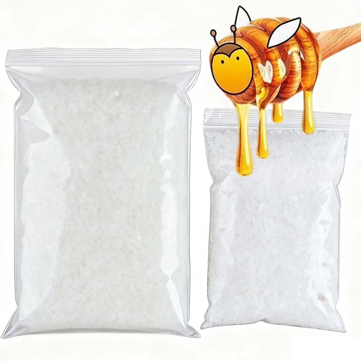 Candle Making Los Angeles - 200g-1000g Beyaz Balmumu Saf Doğal Granül