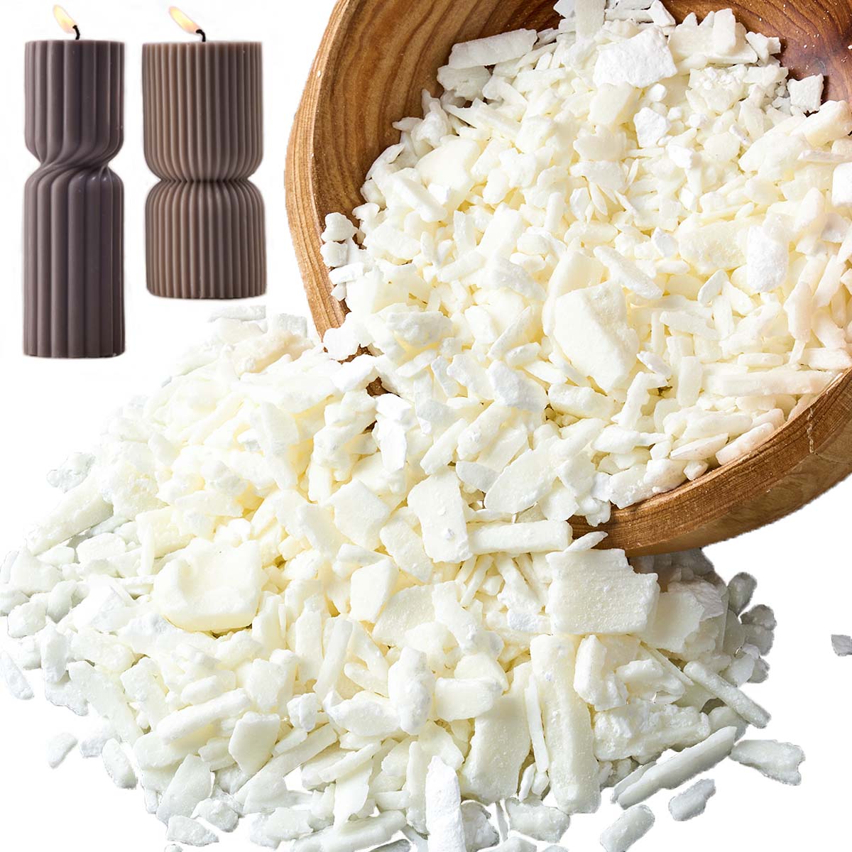 1 Pound Saf Beyaz Soya Balmumu - Candle Making Wax Melter incelemesi ve fiyatı