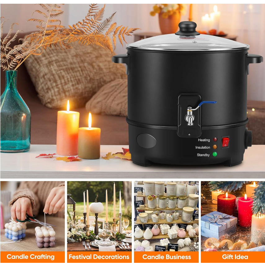 AB ABD Fişli Elektrikli Mum Er - Candle Making Wax Melter incelemesi ve fiyatı