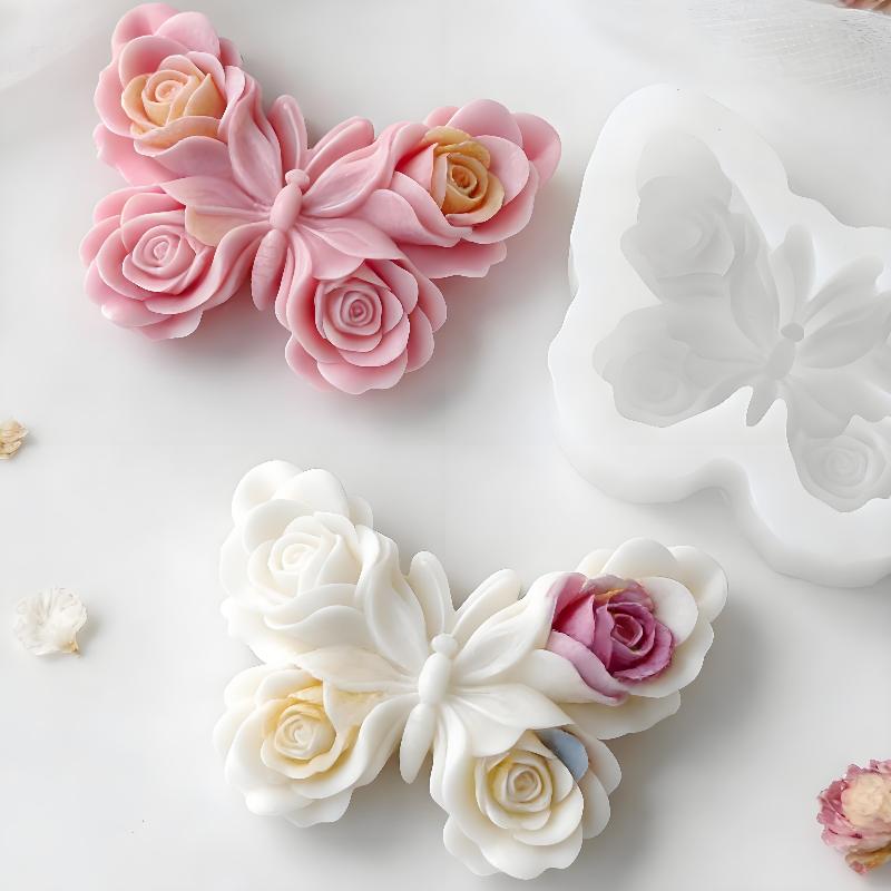 DIY Gül Kelebek Formu silikon  - Candle Making Supplies incelemesi ve fiyatı