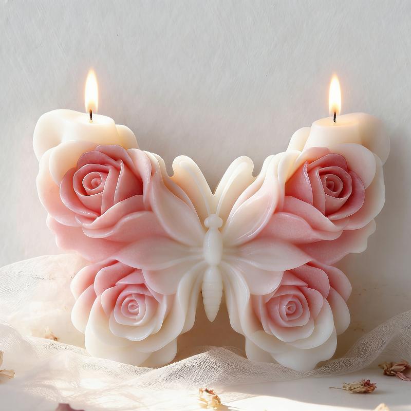 DIY Gül Kelebek Formu silikon  - Candle Making Supplies incelemesi ve fiyatı