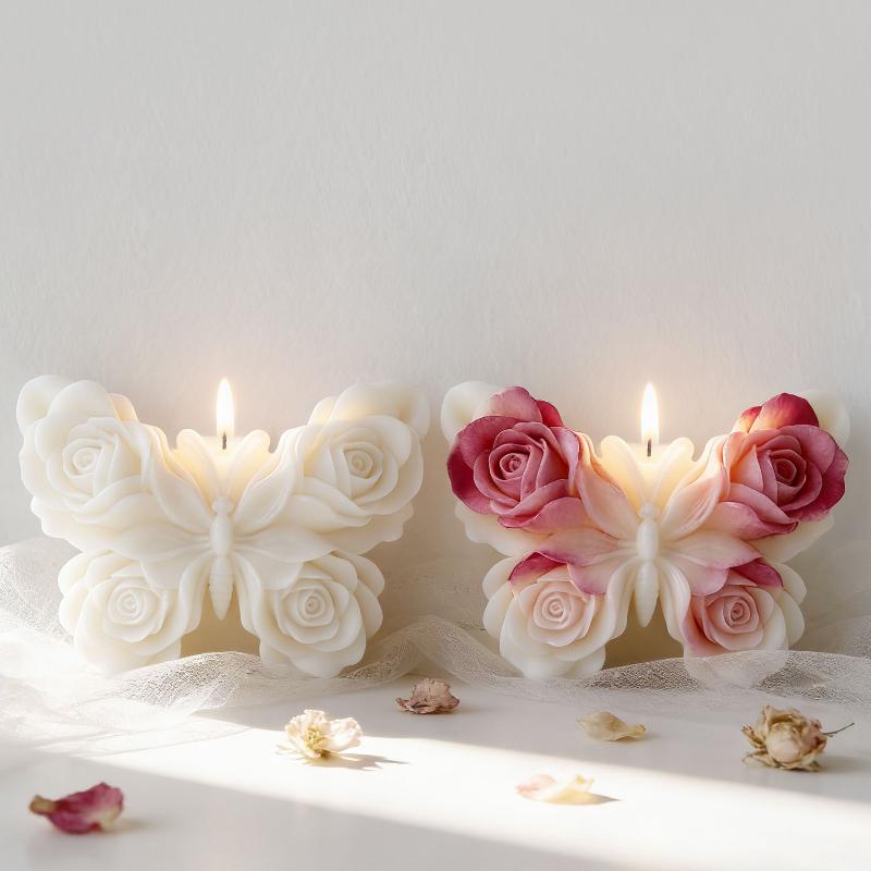 DIY Gül Kelebek Formu silikon  - Candle Making Supplies incelemesi ve fiyatı